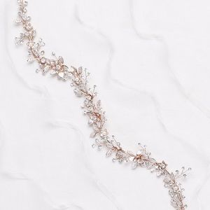 Crystal Floral Wired Sash